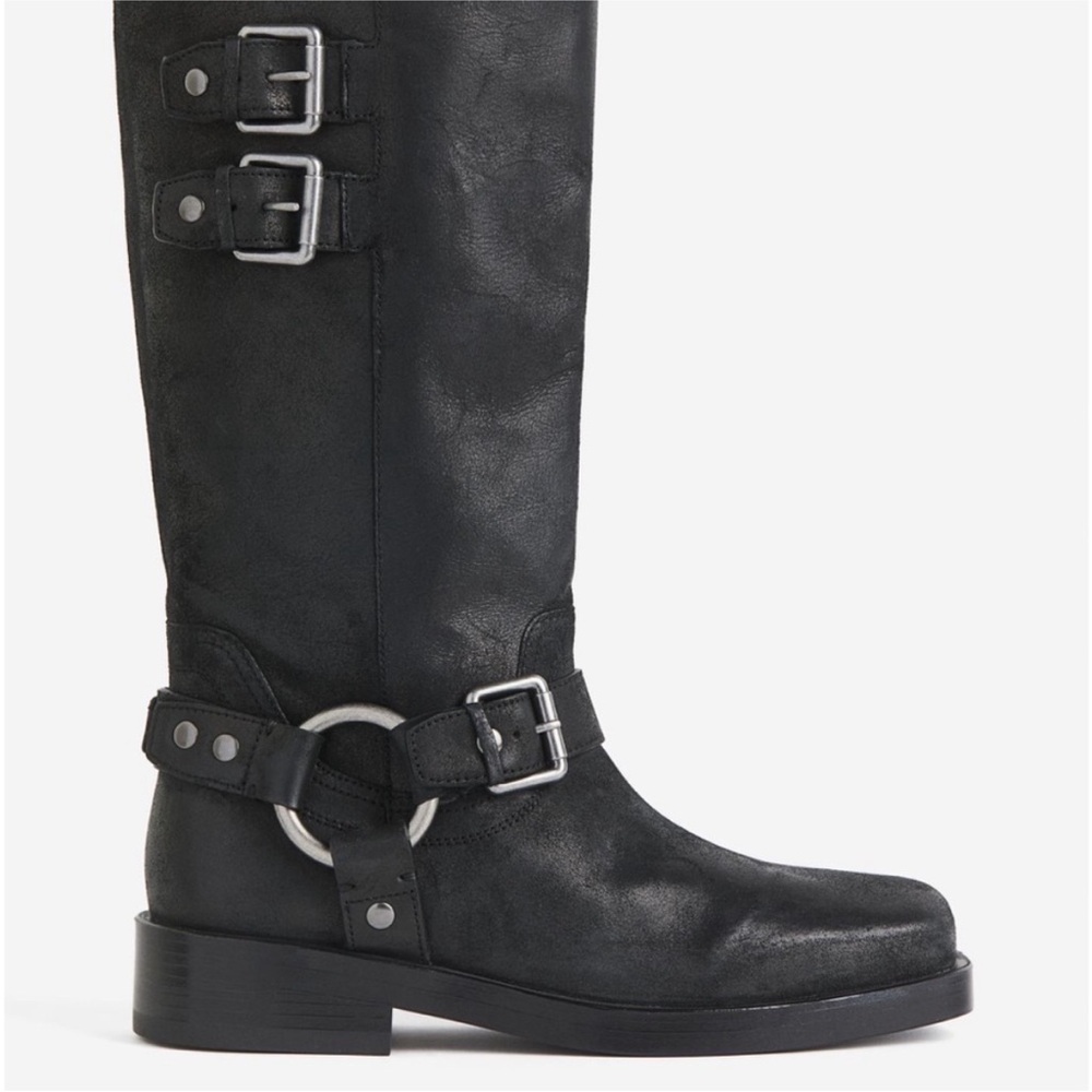 H&M Premium line leather boots